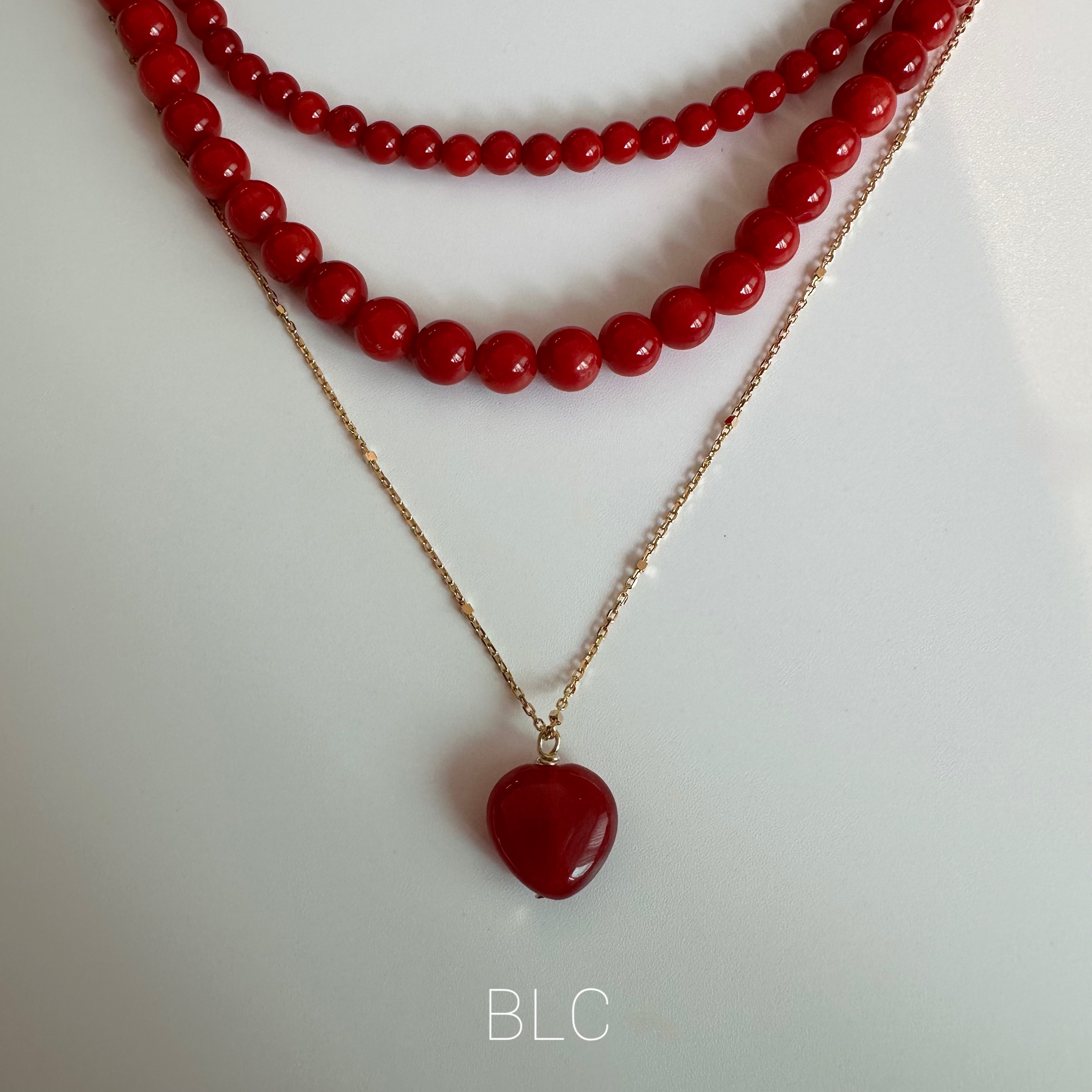 coral stone necklace